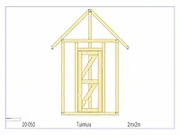 Fijnspar tuinhuis 2x2m - afbeelding 18 van  18