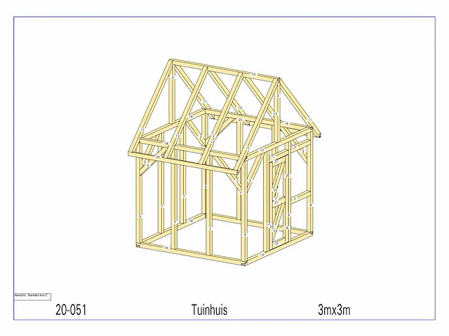 Fijnspar tuinhuis 3x3 - afbeelding 2 van  16