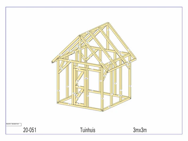 Fijnspar tuinhuis 3x3 - afbeelding 4 van  16