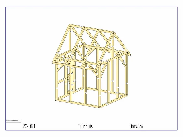 Fijnspar tuinhuis 3x3 - afbeelding 5 van  16