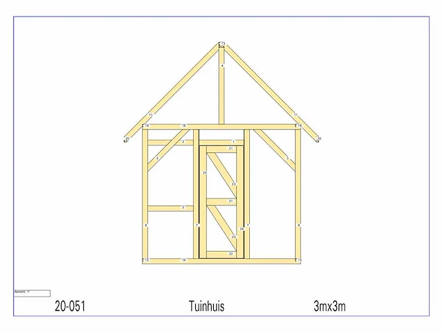Fijnspar tuinhuis 3x3 - afbeelding 16 van  16