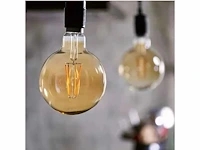 Filamentlamp g95 amber – e27 fitting – dimbaar (50x) - afbeelding 1 van  3