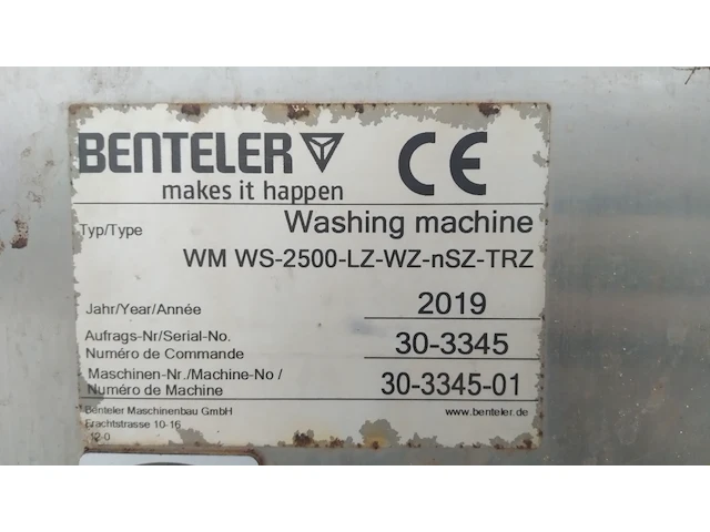 Final inspection - benteler curved glass washer - afbeelding 1 van  21