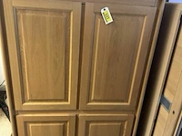 Fineer eiken tv-kast h156xb112xd54 cm - afbeelding 1 van  4