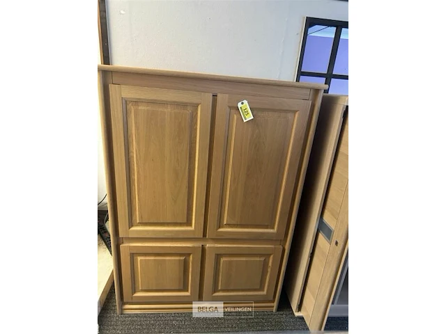 Fineer eiken tv-kast h156xb112xd54 cm - afbeelding 2 van  4