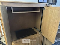 Fineer eiken tv-kast h156xb112xd54 cm - afbeelding 3 van  4