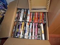 Fineer kolomkast 1 deur , ca. 350 dvd's, zak met boeken - afbeelding 4 van  11