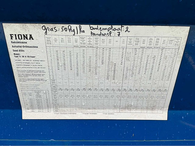 Fiona d70/300m fiona zaaimachine - afbeelding 4 van  13