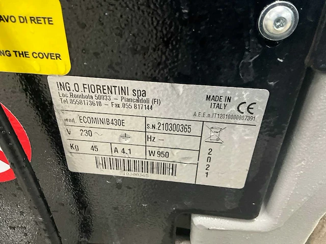 Fiorentini ecomini b430e schrob/zuigmachine - afbeelding 8 van  8