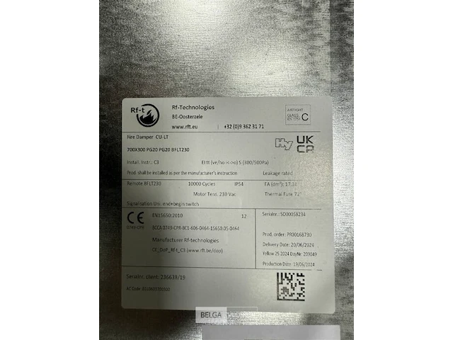 Fire damper cairox cult - afbeelding 3 van  3