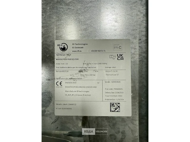 Fire damper cairox cult - afbeelding 3 van  3