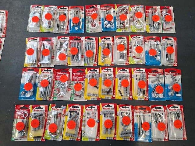 Fischer - mix kavel diverse bevestigings materialen (125x) - afbeelding 2 van  5