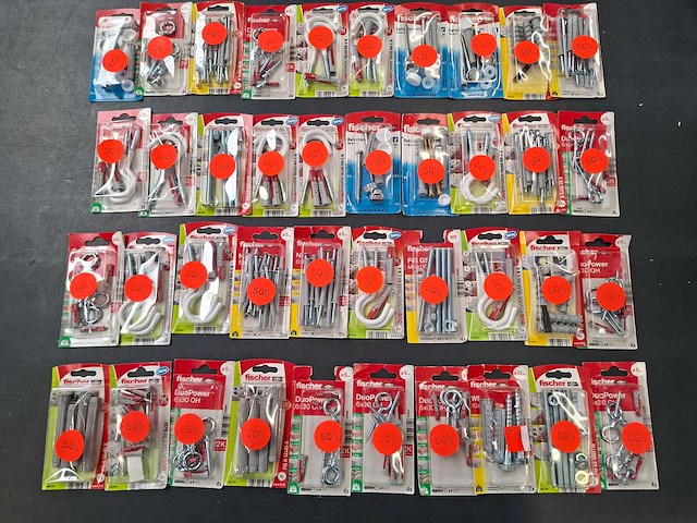 Fischer - mix kavel diverse bevestigings materialen (125x) - afbeelding 4 van  5