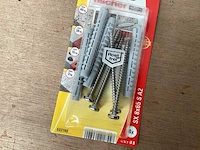 Fischer 532740 nylon plug met rvs schroef 6x80 blister 4 stuks (40x) - afbeelding 2 van  6