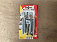 Fischer 532740 nylon plug met rvs schroef 6x80 blister 4 stuks (50x) - afbeelding 1 van  6