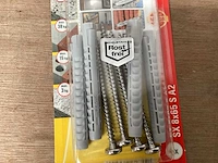 Fischer 532740 nylon plug met rvs schroef 6x80 blister 4 stuks (50x) - afbeelding 2 van  6