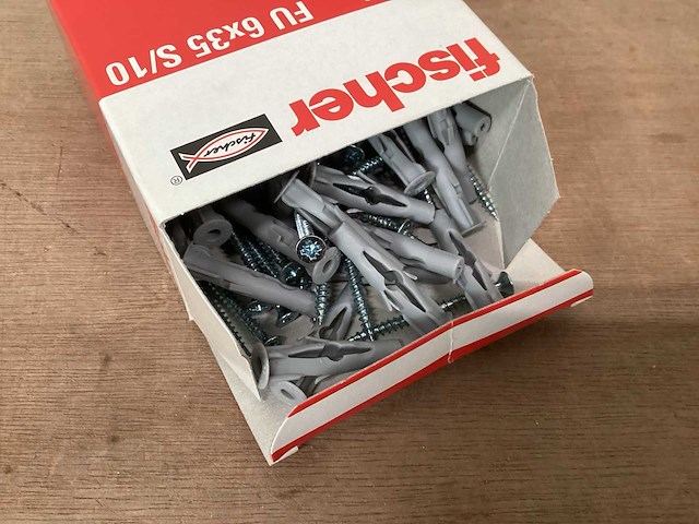 Fischer 53332 hollewandplug 6x35 met schroef, doos 25 stuks (128x) - afbeelding 2 van  4