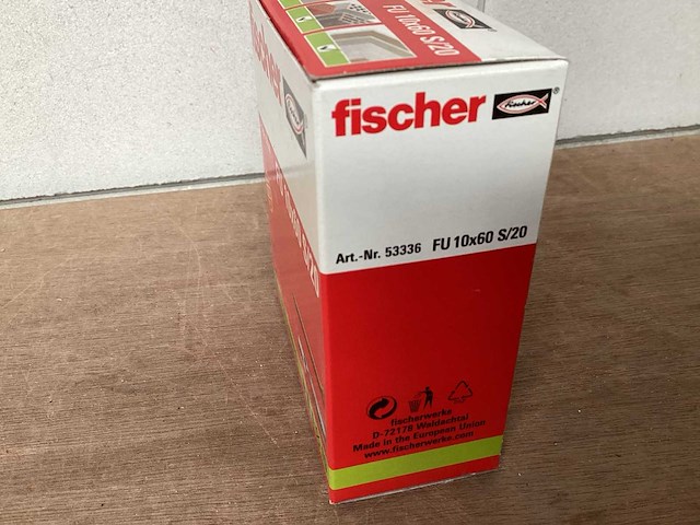 Fischer 53336 hollewandplug 10x60 met schroef, doos 10 stuks (108x) - afbeelding 3 van  5