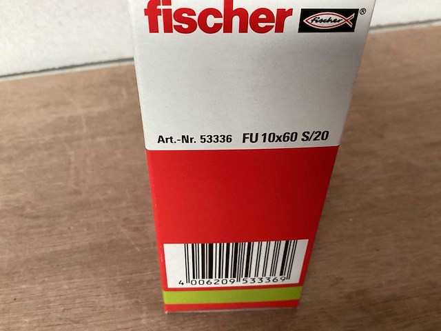 Fischer 53336 hollewandplug 10x60 met schroef, doos 10 stuks (108x) - afbeelding 5 van  5
