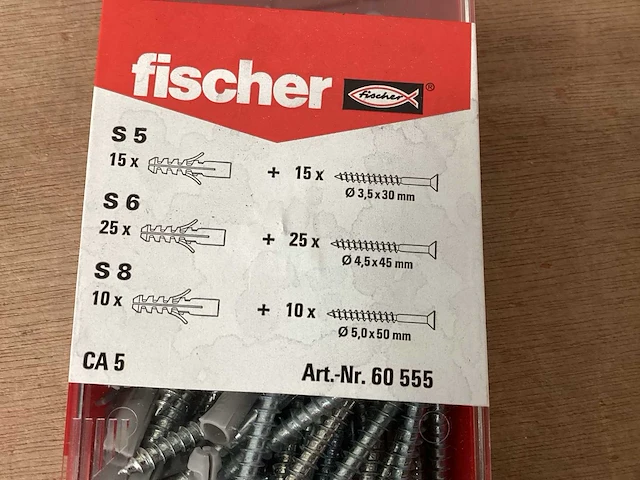 Fischer 60555 assortibox schroeven en pluggen (36x) - afbeelding 2 van  3