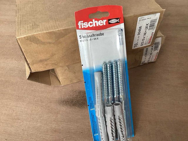 Fischer 90488 nylon plug met stokschroef 10 x 140 blister 4 stuks (29x) - afbeelding 2 van  5