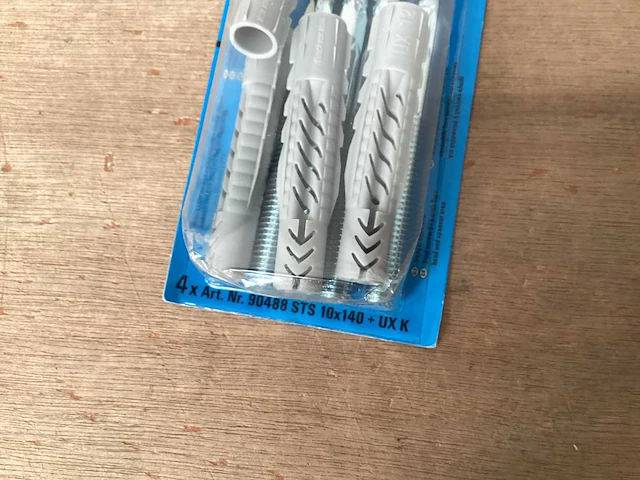 Fischer 90488 nylon plug met stokschroef 10 x 140 blister 4 stuks (29x) - afbeelding 4 van  5