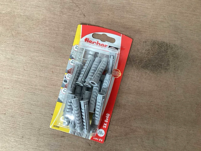 Fischer 90889 nylon plug 8 x 40 blister 20 stuks (144x) - afbeelding 3 van  5