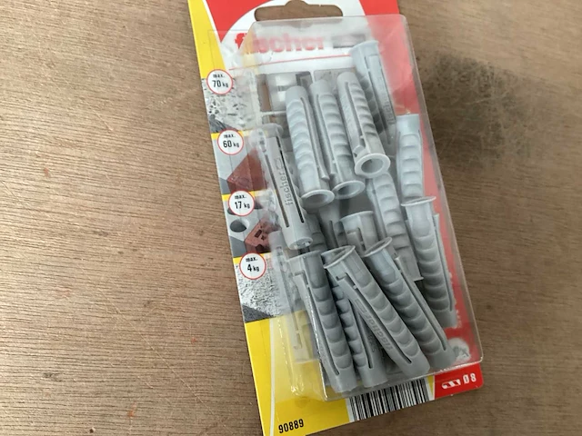Fischer 90889 nylon plug 8 x 40 blister 20 stuks (144x) - afbeelding 4 van  5
