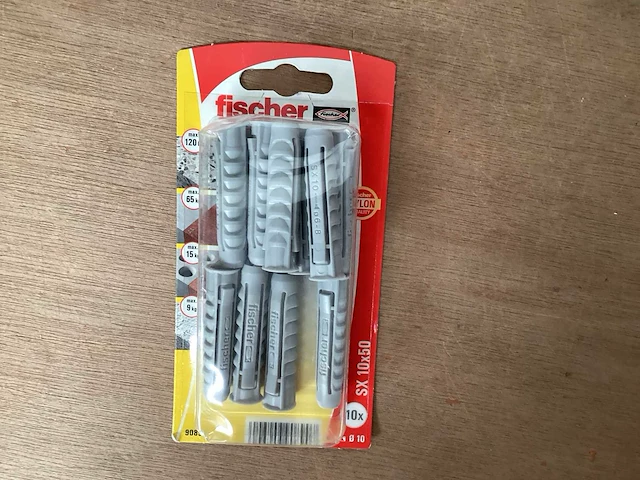 Fischer 90890 nylon plug 10 x 50 blister 10 stuks (85x) - afbeelding 1 van  5