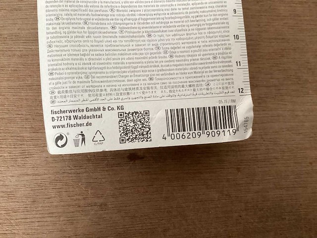 Fischer 90911 schroefhaak 10x50 wit, 2 stuks (30x) - afbeelding 6 van  6