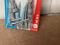 Fischer 90915 hollewandplug pd10 met schroef, 5 stuks (200x) - afbeelding 2 van  4