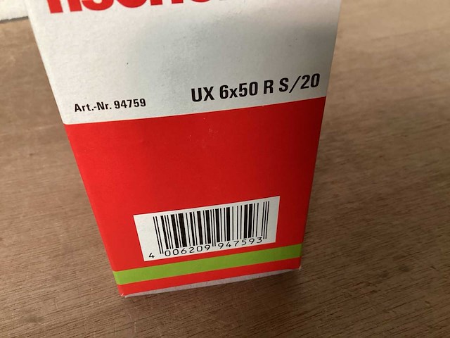 Fischer 94759 plug met schroef (69x) - afbeelding 4 van  5