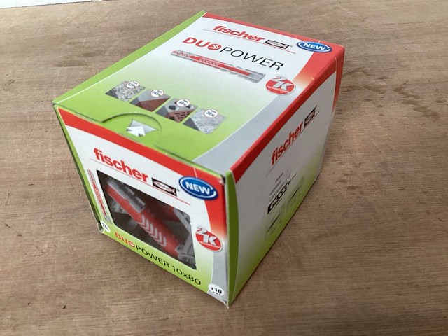 Fischer duo power plug 10x80, doos 25 stuks (32x) - afbeelding 2 van  4