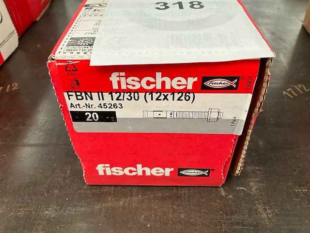 Fischer. ea ll.12/30(12x126) stalen verankering 20 stuks/ box. (4x) - afbeelding 2 van  2