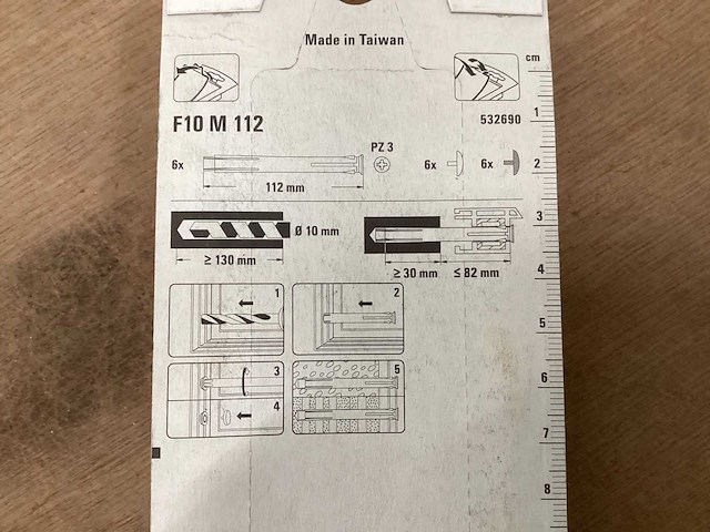 Fischer f10m112 kozijnplug 10x112, 6 pack (10x) - afbeelding 5 van  5
