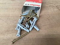 Fischer fu 10x60 plug met schroef, doos 10 st (36x) - afbeelding 1 van  4