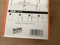 Fischer kdh3 kiepplug 105 mm, met haak, doos 25 stuks (10x) - afbeelding 3 van  4