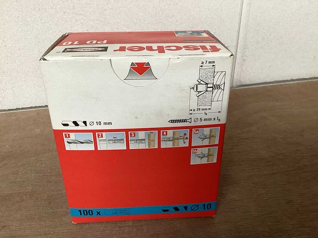 Fischer pd10 plaatplug 10x28 mm (20x) - afbeelding 2 van  4