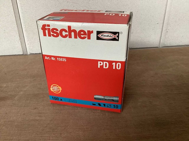Fischer pd10 plaatplug 10x28 mm (64x) - afbeelding 1 van  4