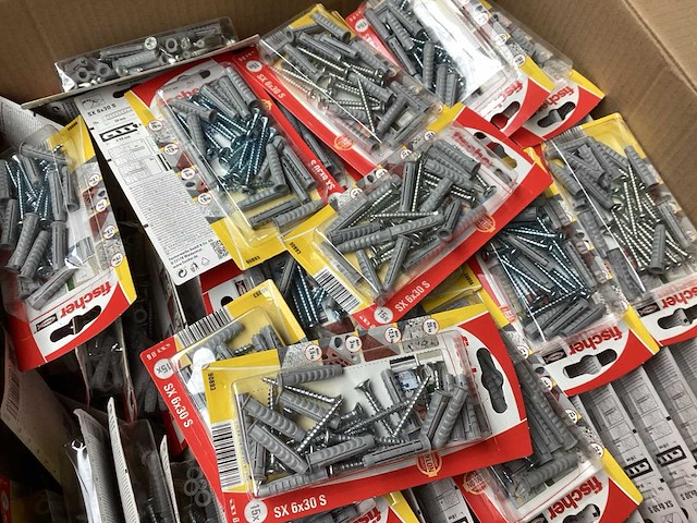 Fischer plug met schroef 6x30 (70x) - afbeelding 1 van  3