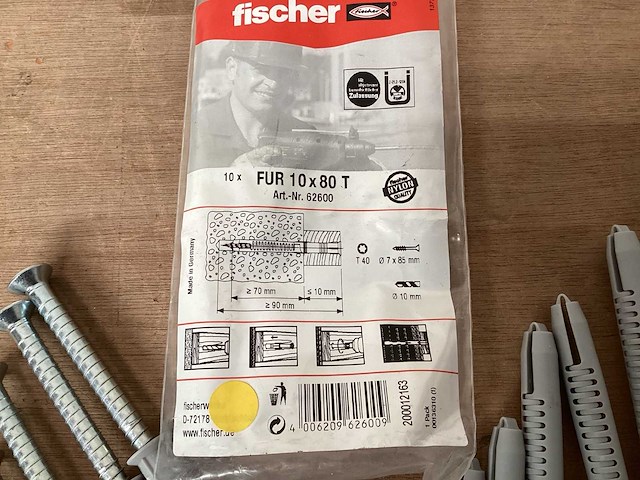 Fischer slagplug 10 x 80, 10 pack (49x) - afbeelding 4 van  6