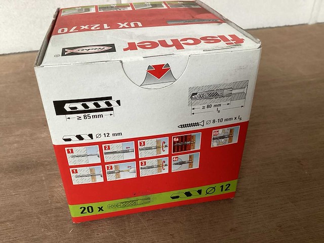 Fischer universele plug 12x70 mm (25x) - afbeelding 3 van  4