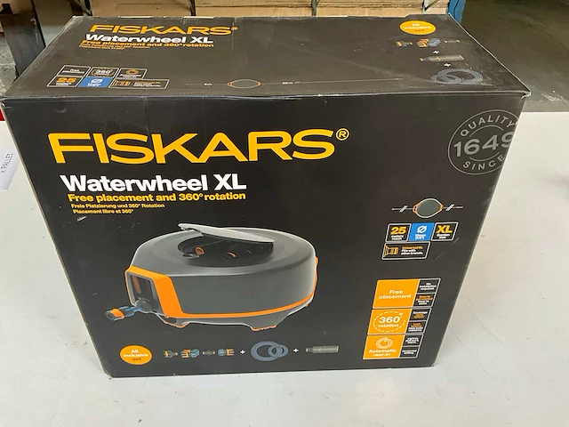 Fiskars automatische slanghaspel xl 25 m - afbeelding 1 van  10