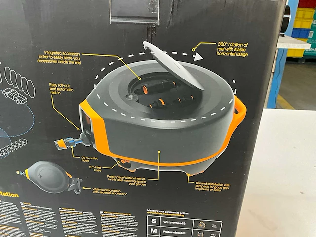 Fiskars automatische slanghaspel xl 25 m - afbeelding 9 van  10