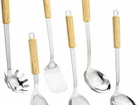 Fjnatinh wok spatel en lepel gereedschapsset - afbeelding 1 van  4