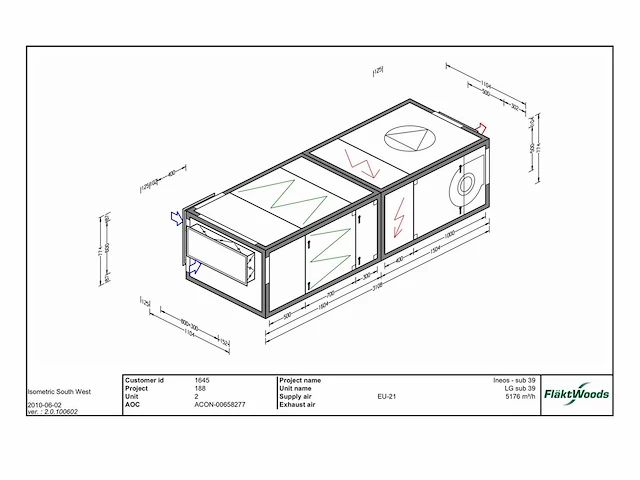Fläktwoods eu 2000 elektrische verwarming luchtgroep compleet. - afbeelding 22 van  30