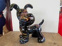Flappy dog h26,5cm black splash - afbeelding 1 van  2