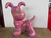Flappy dog h26,5cm pink splash - afbeelding 1 van  1