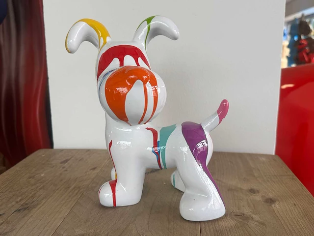 Flappy dog h26,5cm white trash - afbeelding 1 van  1