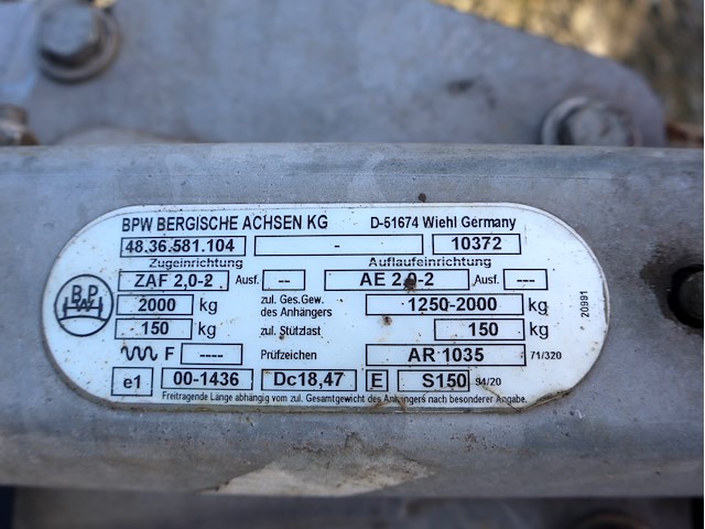 Flatbad aanhangwagen - afbeelding 3 van  8